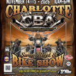 57th Annual CBA Charlotte Chapter Swap Meet and Bike Show flyer — November 14 and 15, 2026